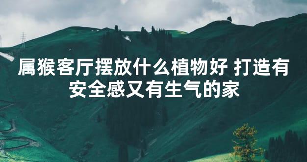 属猴客厅摆放什么植物好 打造有安全感又有生气的家